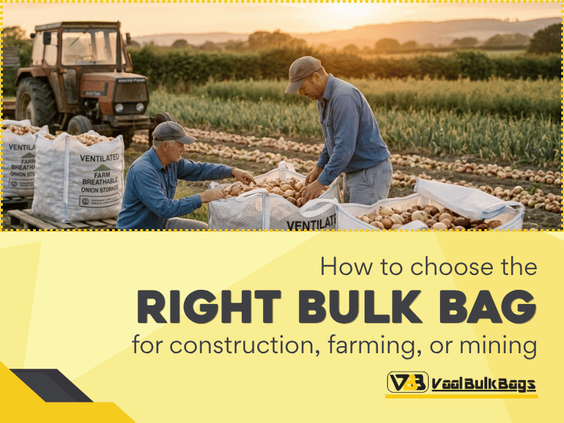 How to choose the right bulk bag for construction, farming, or mining
